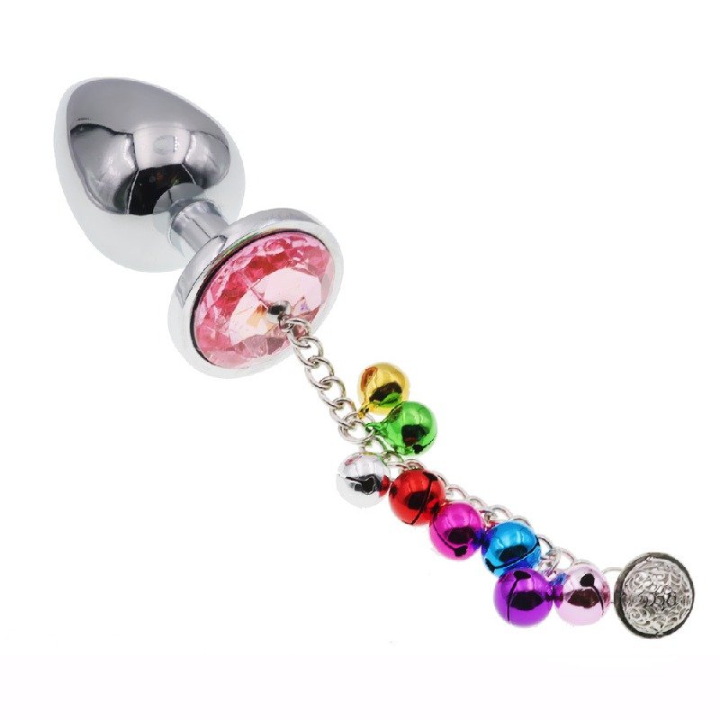 Metal Anal Plug With Bells Q404028 - CHASTITYGO